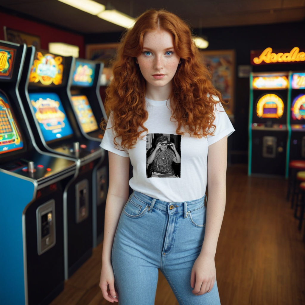 1980s Retro Camera Taking a Picture T-Shirt