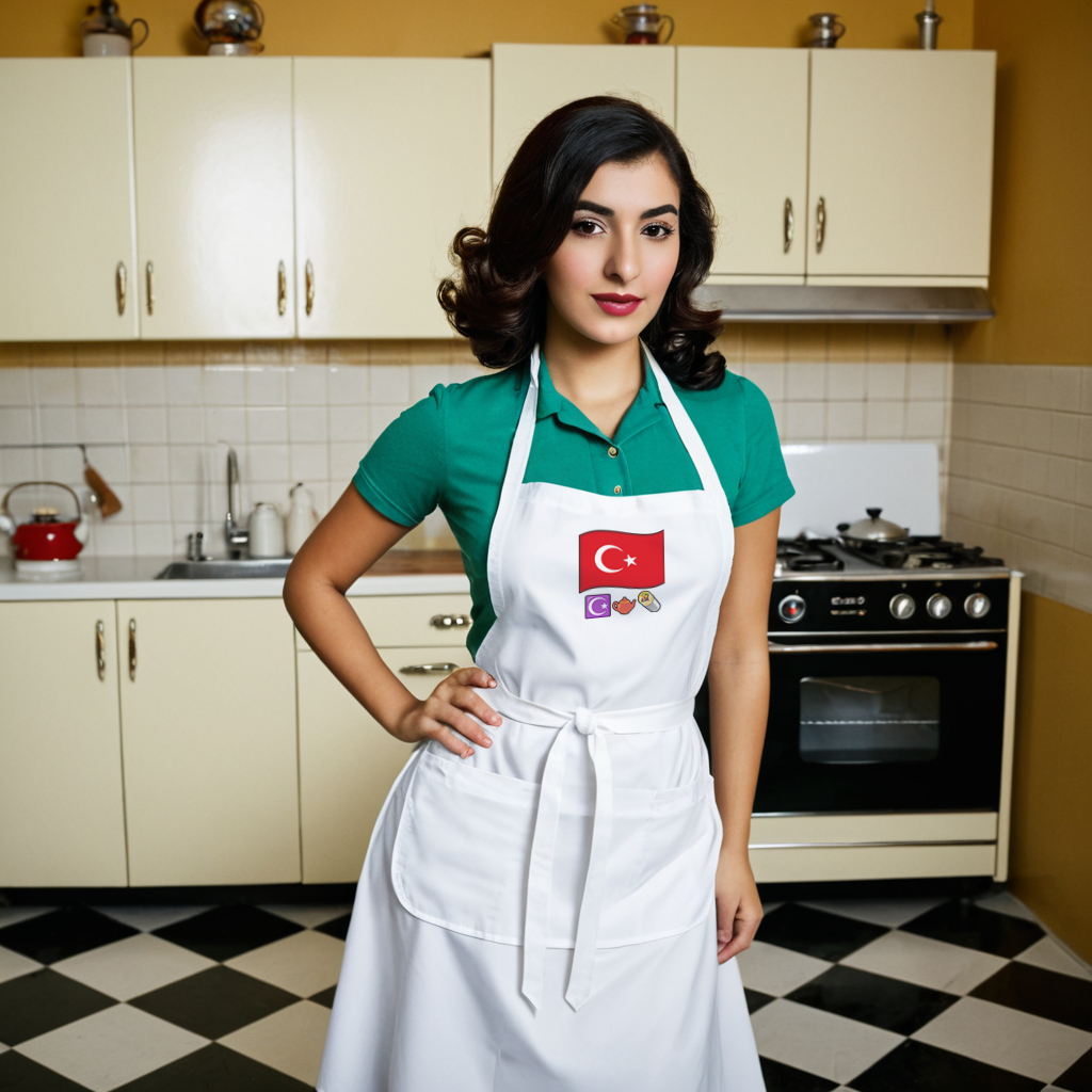 Turkey Flag Organic Cotton Apron