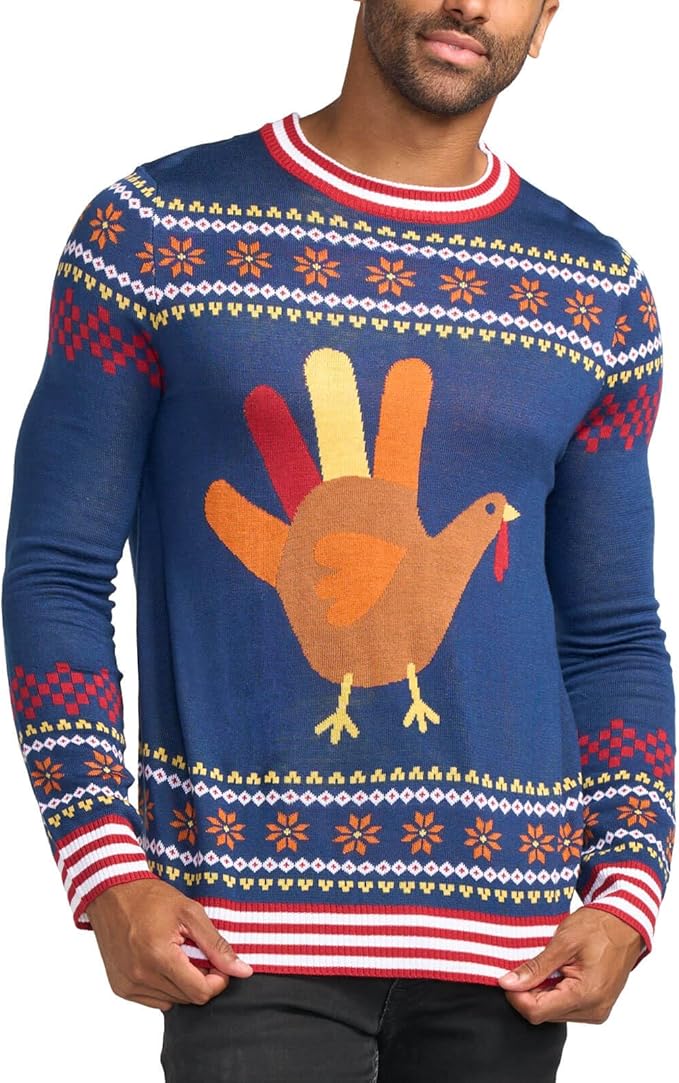 Tipsy Elves Turkey Men's Thanksgiving Sweater