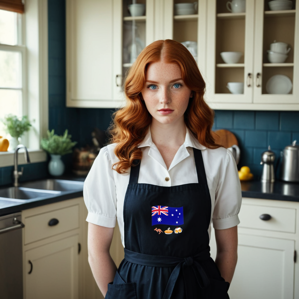 Australia Flag Organic cotton apron