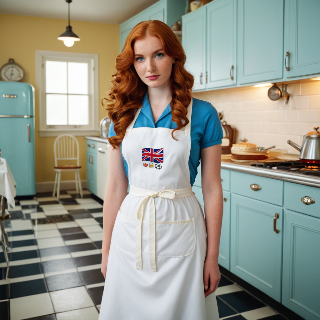 UK Flag Organic Cotton Apron: Cook with British Pride