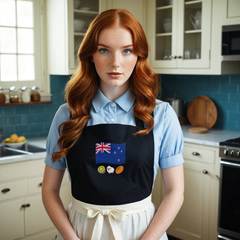 New Zealand Flag Organic Cotton Apron