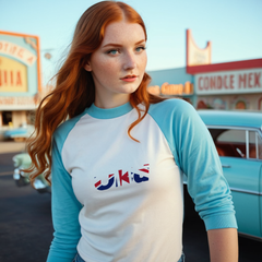 UKd - 3/4 sleeve raglan shirt