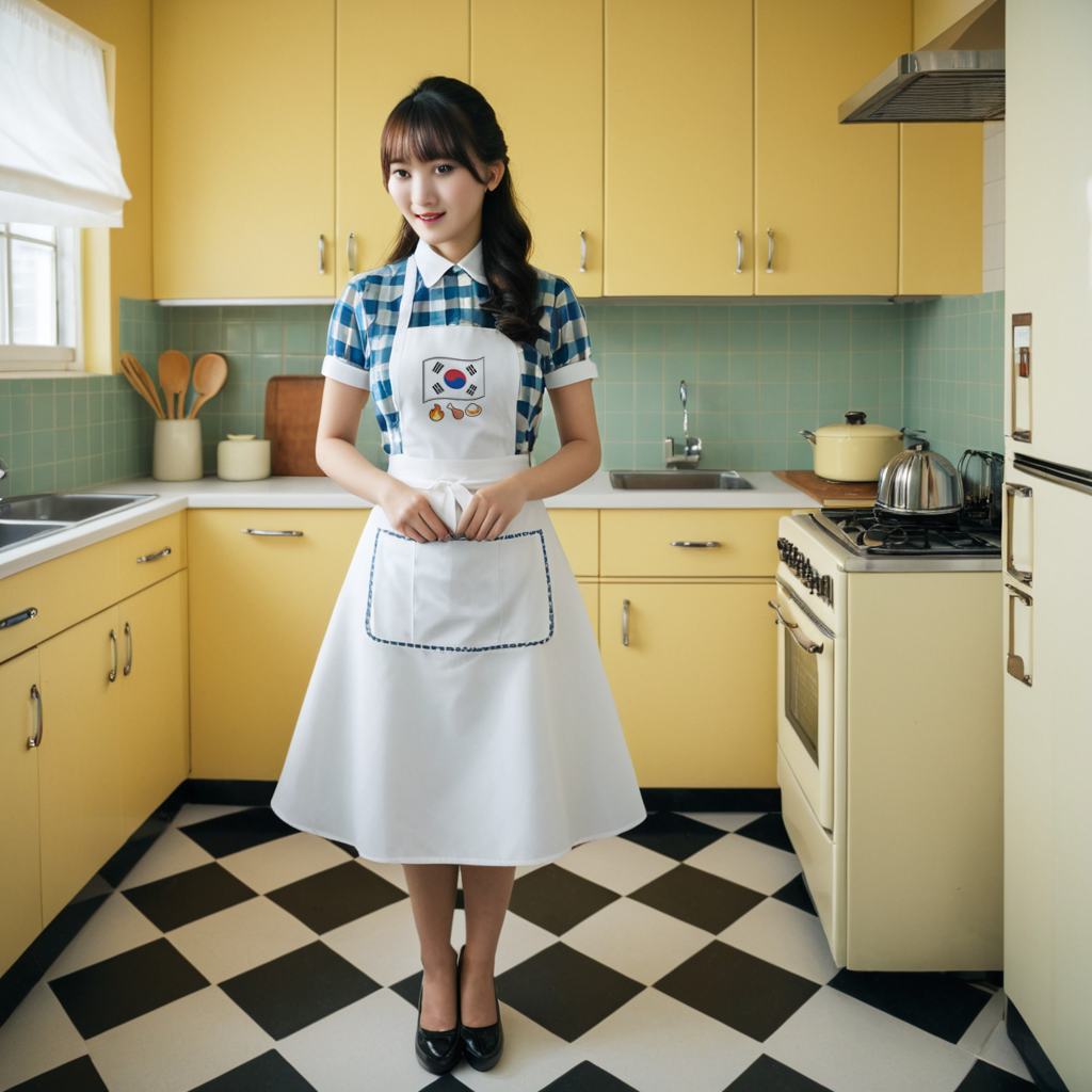 Korea Flag Organic Cotton Apron