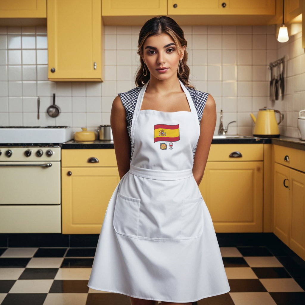 Spain Flag Organic Cotton Apron