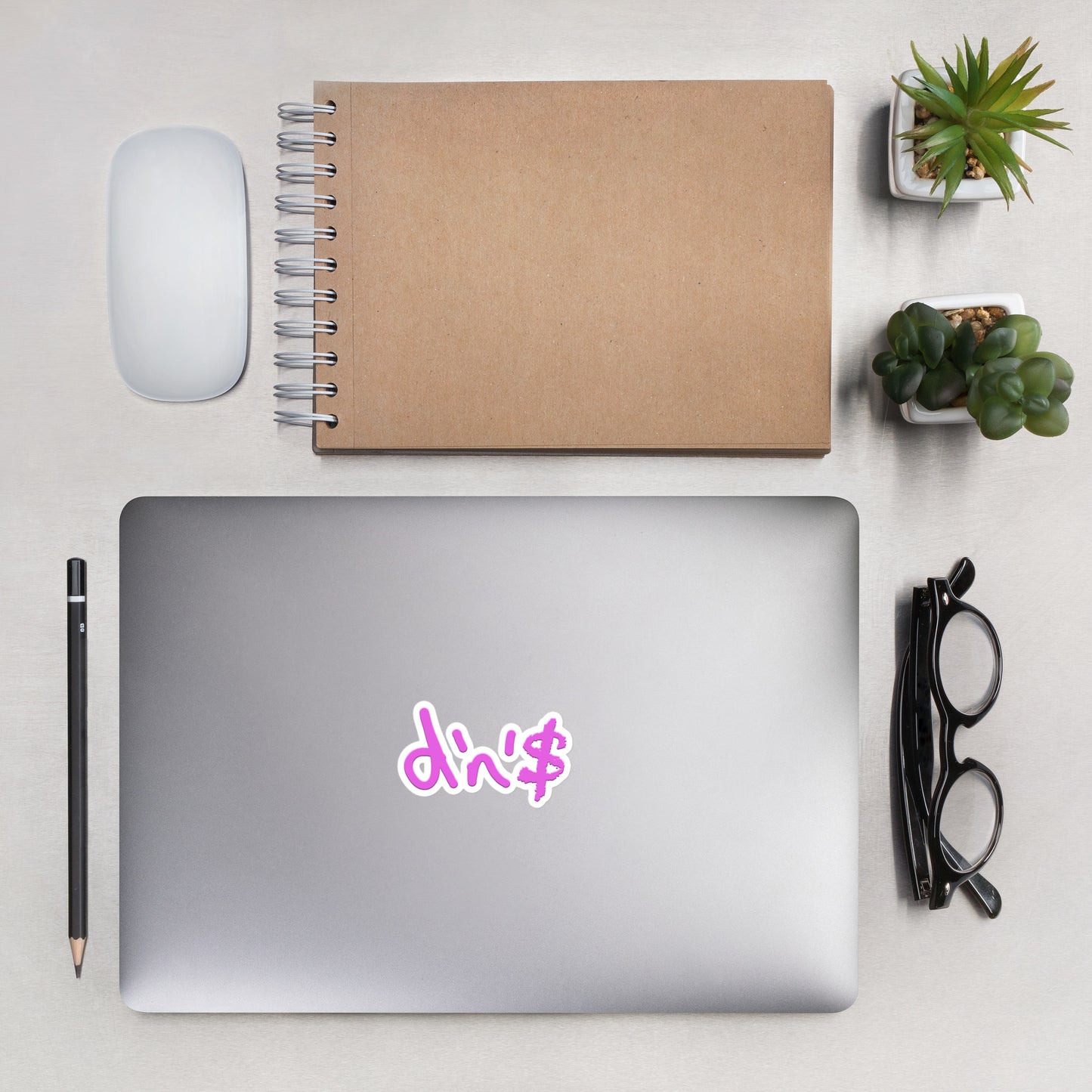 dn$ Bubble-free stickers