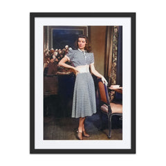 Katharine Hepburn: Colorized Hollywood Elegance Poster