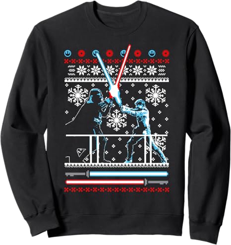 Star Wars Vader Luke Duel Ugly Christmas Sweater