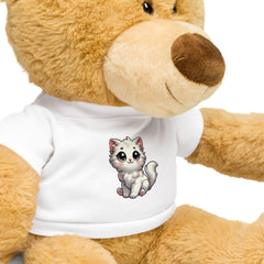 Cute Teddy Bear with Cat T-Shirt